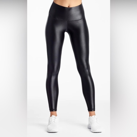 DYI Pants - DYI Black High-Rise Glossy Leggings